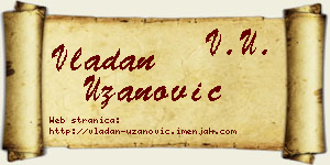 Vladan Uzanović vizit kartica